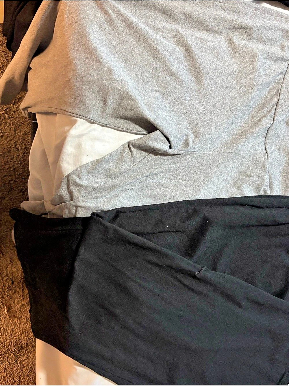Women's leggings wide bottom in Black & Gray